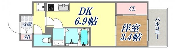 SDグランツ神戸ランドマークの物件間取画像